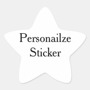 Sticker Étoile Concevez votre propre classique personnalisé