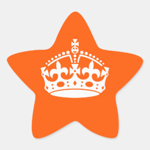 Sticker Étoile CONSERVER L'Icône DE LA COURONNE CALME sur la Per