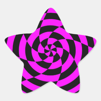 Sticker Étoile Corey Tiger 80s Vintage Op Art