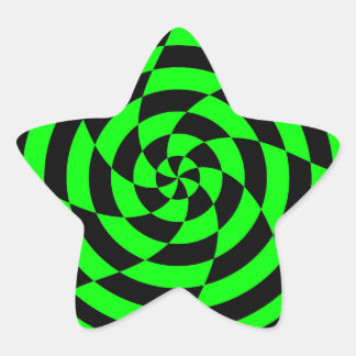 Sticker Étoile Corey Tiger 80s Vintage Op Art
