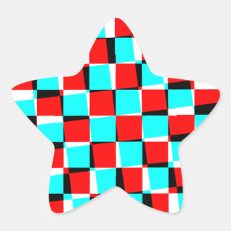 Sticker Étoile Corey Tiger 80s Vintage Op Art