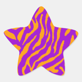 Sticker Étoile Corey Tiger Rayures Tigre 80s