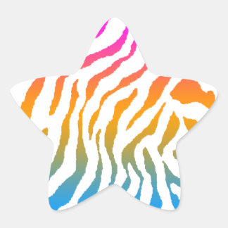 Sticker Étoile Corey Tiger Rayures Tigre 80s