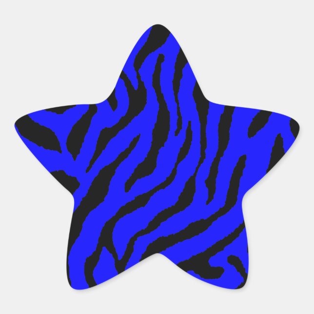 Sticker Étoile Corey Tiger Rayures Tigre 80s (Devant)