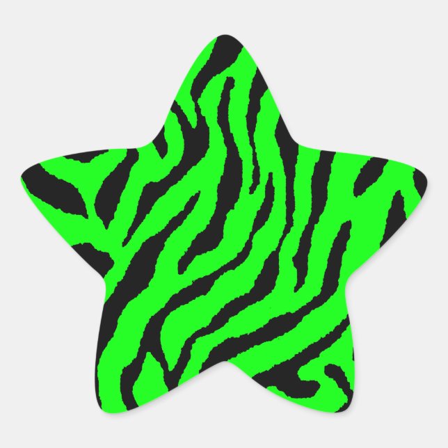 Sticker Étoile Corey Tiger Rayures Tigre 80s (Devant)