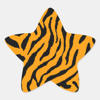 Sticker Étoile Corey Tiger Rayures Tigre 80s