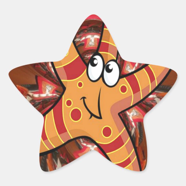 Sticker Étoile Couleur en cours (Devant)