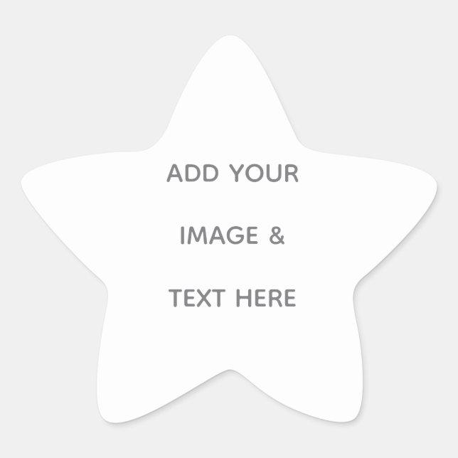 Sticker Étoile Create Your Own white  (Devant)