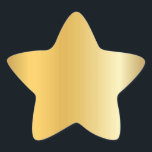 Sticker Étoile Creative Gold Look Blank Modern Modèle élégant<br><div class="desc">Sticker Élégant Modèle Élégant Design Gold Look Blank.</div>