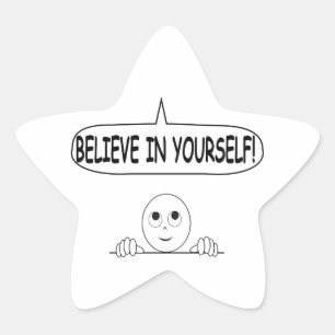 Sticker Étoile Crois En Toi-Même