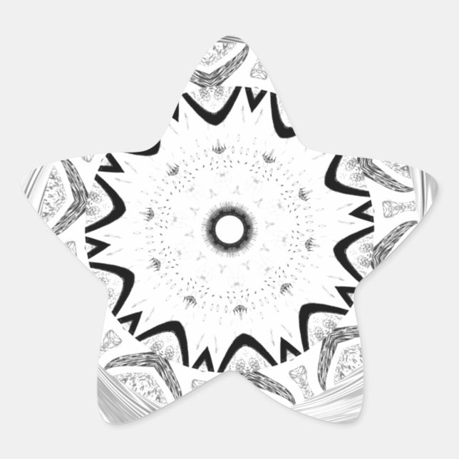 Sticker Étoile Culture africaine dynamique : une fusion rose et c (Devant)