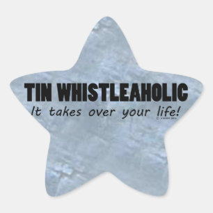 Sticker étoile de vie Tin Whistleaholic