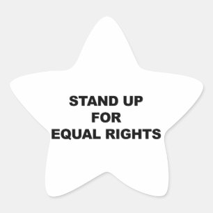 STICKER ÉTOILE DÉFENDRE L'ÉGALITÉ DES DROITS