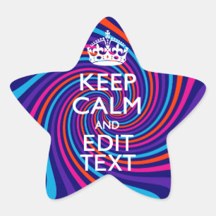 Sticker Étoile Demandez à votre calme persistant de dire sur une