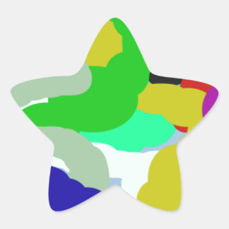 Sticker Étoile design abstrait 64329 coloré