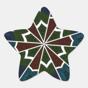 Sticker Étoile Design inspiré de Sari avec détails complexes