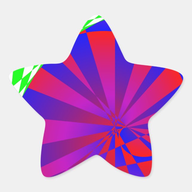 Sticker Étoile Dimensions pliées par Kenneth Yoncich (Devant)