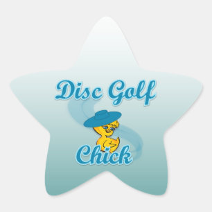 Sticker Étoile Disc Golf Chick #3
