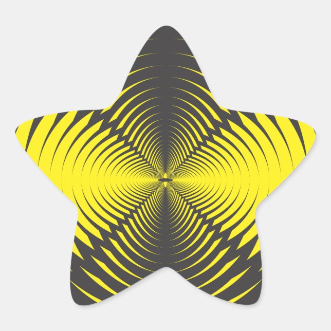Sticker Étoile Disque hypnotique (Devant)