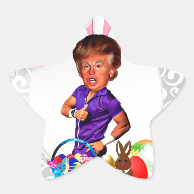 Sticker Étoile donald trump (Devant)