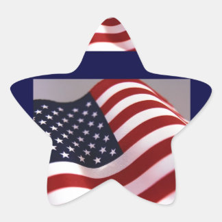 STICKER ÉTOILE DRAPEAU AMÉRICAIN