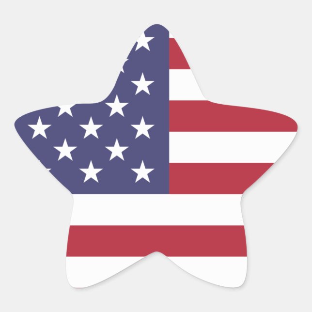 Sticker Étoile Drapeau américain patriotique Drapeau américain ét (Devant)