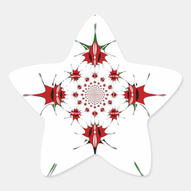 Sticker Étoile Drapeau de la République du Kenya du Bouclier Kale (Devant)