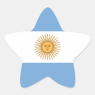 Sticker Étoile Drapeau de l'Argentine