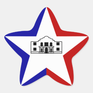 Sticker Étoile Drapeau de San Antonio