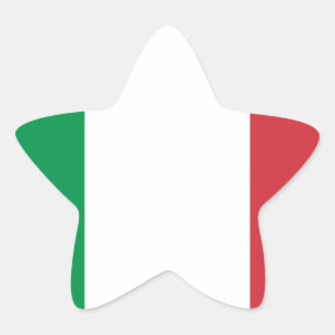 Sticker Étoile Drapeau d'Italie