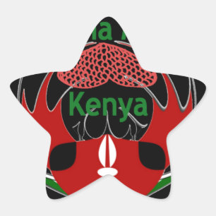 Sticker Étoile Drapeau du Kenya - Hakuna Matata Patriotic