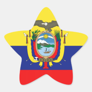 Sticker Étoile Drapeau équatorien