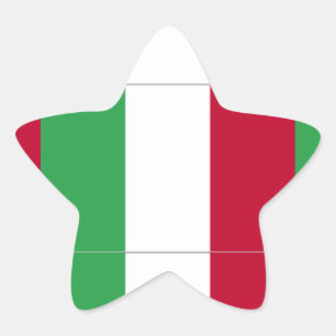 STICKER ÉTOILE DRAPEAU ITALIEN