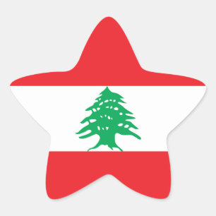 Sticker Étoile Drapeau Liban/Liban
