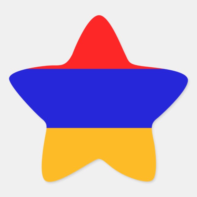 Sticker Étoile Drapeau national d'Arménie (Devant)