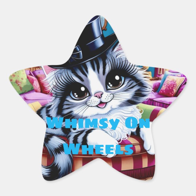Sticker Étoile Duchesse Whimsy Kitty (Devant)