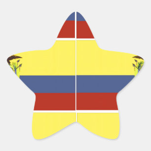 Sticker Étoile ecuadoriflag