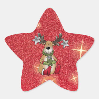 Sticker Étoile Elch mit Stern