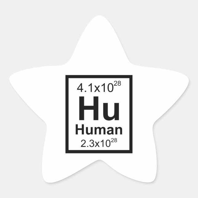 Sticker Étoile Élément humain (Devant)