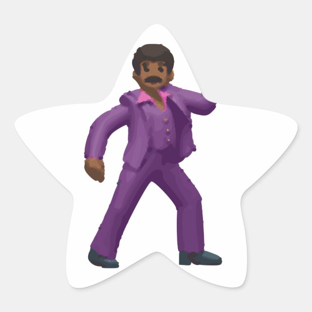 Sticker Étoile Emoji Dancing Man (Devant)