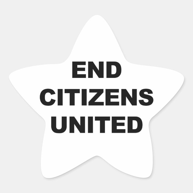 Sticker Étoile End Citizens United (Devant)