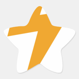 Sticker Étoile Énergie de tonnerre impression jaune