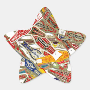 Sticker Étoile Enveloppeurs à anneaux de cigar