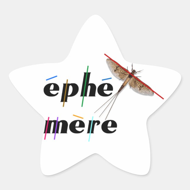 Sticker Étoile éphémère instantané (Devant)