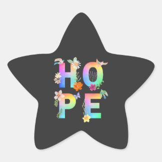 Sticker Étoile Espérer Motivation artistique positive Inspiration