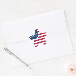 Sticker Étoile États-Unis d'Amérique drapeau étoile patriotique U