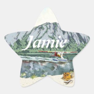 Sticker Étoile Etoile personnalisée Alaskan Bush People Plane