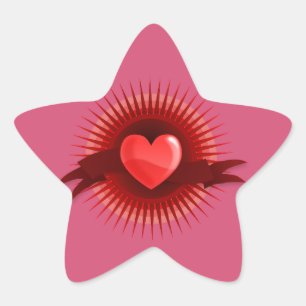 Sticker Étoile Étoile rose