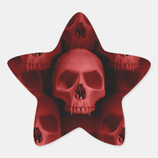 Sticker Étoile étoile rouge