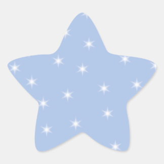 Sticker Étoile Etoiles blanches et bleues.